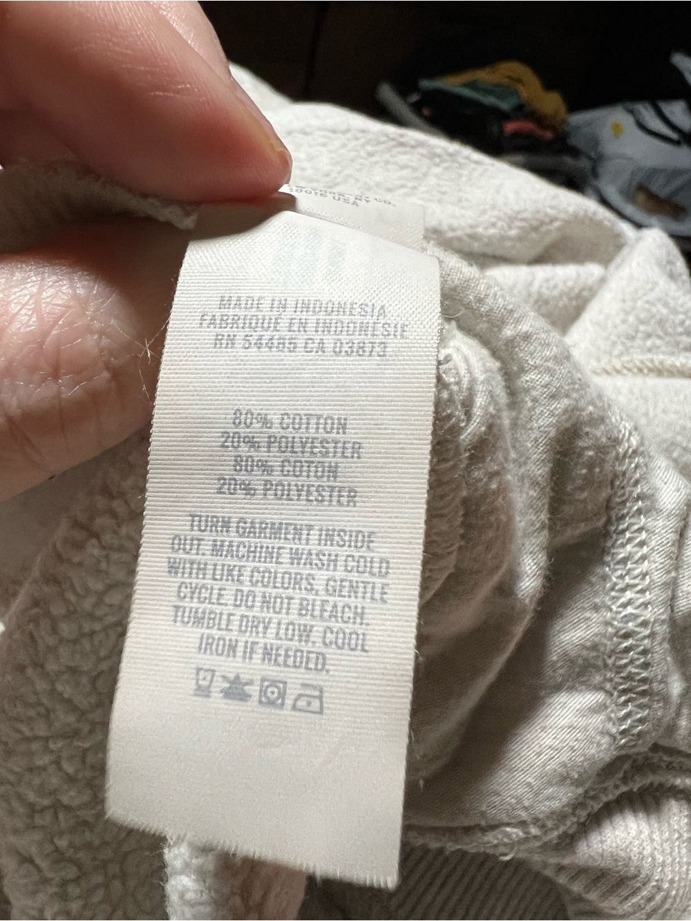 aerie Cream Textured Zip-Up Hoodie - Picture 8 of 8